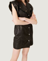 ANATA LEATHER BUTTON DOWN DRESS image number null